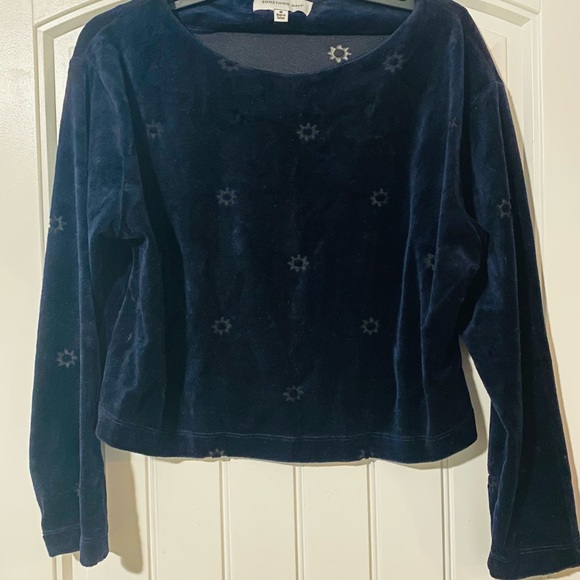 Something Navy Sun Velour Sweatshirt & Joggers Set (M, Navy) - Picture 6 of 10